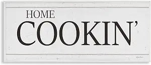 Home Cookin' Phrase Kitchen, 10 x 24 Inch Framed Gicle Print