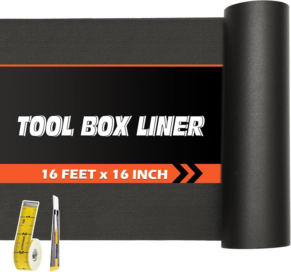 Professional Grade Tool Box Liner Heavy Duty Non-Slip Drawer Liner Black