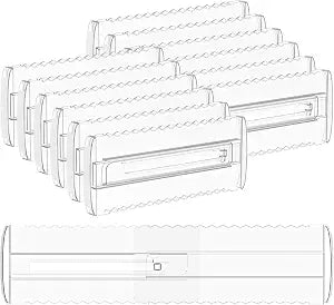 12 Pack 4" High Drawer Dividers for Clothes, 10.2"-16.5" Expandable
