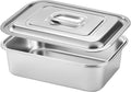 Extra Deep Stainless Steel Lasagna Pan with Lid, 14 x 9.9 x 4 Inch, 6.3 QT Large Casserole Baking Dish, Oven Safe Heavy Duty Baking & Roasting Pan for Meal Prep & Storage