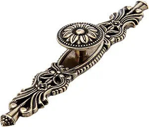 3.7" Hole Spacing Vintage Antique Bronze Cabinet Pulls Hardware