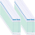 30 Pack Guest Checks Books, 1500 Orders Server Note Pads, Green