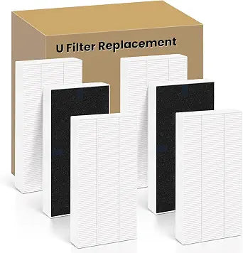 6 Pack U Filter Replacement for Honeywell HHT270, HHT290 Air purifier
