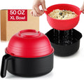 MEACOLIA Jumbo 50 oz Microwave Ramen Cooker Bowl