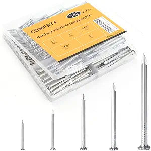 Concrete Nails Masonry Nails for Hanging Pictures Assortment Kit