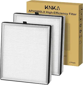 KNKA Genuine APH3000 Air Purifier Replacement Filter, 2 Pack (APH3000LX)