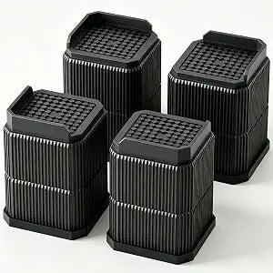 4pcs Bed Risers 3 Inch, Adjustable Furniture Risers for 1100lbs