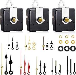 3 Pack Clock Mechanism Replacement Kit with 8 Pairs Small Hands