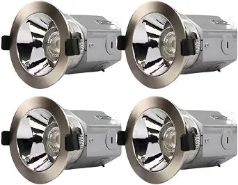Commercial Electric 3in. Integrated LED Canless Recessed Light with Brushed Nickel Trim and Silver Reflector with CCT (4)