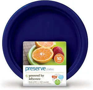 Preserve On the Go Small Plates, Set of 10, Midnight Blue