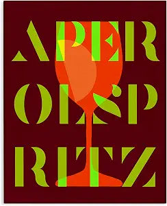 Modern Aperol Spritz Kitchen, 16 x 20 Inch Canvas Wall Art