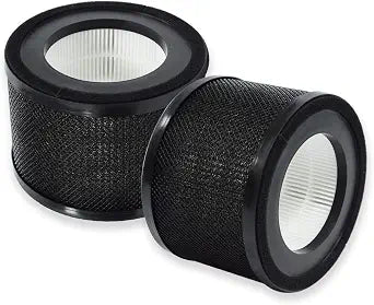 PUREBURG Replacement Filter Compatible with TaoTronics TT-AP001, Gukify AP001 & VAVA VA-EE014 Air Purifiers, Pack of 2, H13 True HEPA Activated Carbon 2-in-1