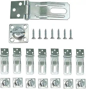 3-1/2" Swivel Staple Safety Hasp Latch,Door Hasp Latch Lock,8 Pack