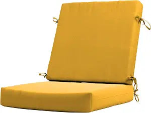 California Umbrella Dining Chair Cushion 20 x 40, Sunflower Yellow