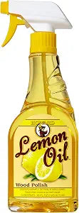 Howard Products Lemon Oil Furniture Polish - 16-Ounce, Wood Cleaner with Natural Shine for Furniture Care