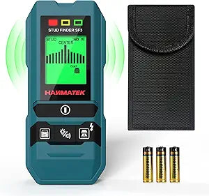 HANMATEK Stud Finder Wall Scanner Detector with Pro Smart Sensor,Audio Alarm and HD LCD Display,6 in 1 Upgrade Wood Exact Mode Stud Finder Tool for The Center Edge of Metal,Studs,AC Wire,Pipe