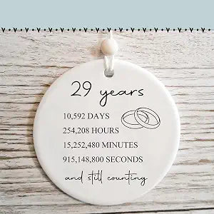 29th Wedding for Her or Him, 29 Years Marriage Gift for Couple or Parents, Furniture Anniversary Present for Wife Husband
