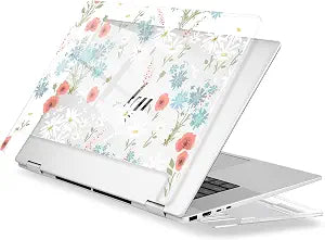 Batianda Case for HP Envy x360 16-inch 2-in-1 Laptop 2024, White Flower