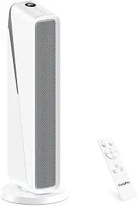 EasyKey 24" Silent Space Heater Overheat Protection for Large Room, White