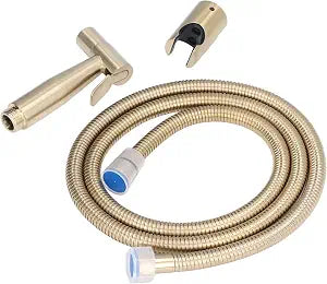 Bathroom Bidet Sprayer, Easy to Install Space Saving Bidet Sprayer for Bathroom Hotel Bathroom A Brushed Gold