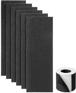 Pre-Filter Replacement for Pet Air Purifier Capture Cat Fur and Large Particles, Compatible with Dhyala KJ02 Air Purifier, 6 Packs, Black