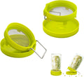 Sprouting Lids for Wide Mouth Mason Jars with Drip Trays ï¼ˆ2 setsï¼‰