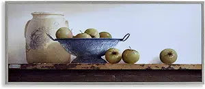Country Fruit Still Life, 10 x 24 Inch Framed Gicle Print