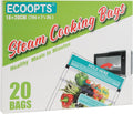 20xSteam Cooking Bags Microwave Steamer Bags for Vegetables,Potatoes and Meat (1)