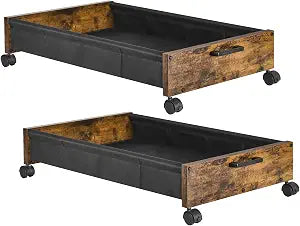 Wooden Under Bed Storage Drawer with Wheels for Space-Saving Storage
