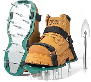 Lawn Aerator Shoes with 3/4" Metal Spikes, Soil Aeration Tool for Yard