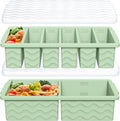 2-Pack Silicone Freezer Trays with Lids, Soup Freezer Container Molds