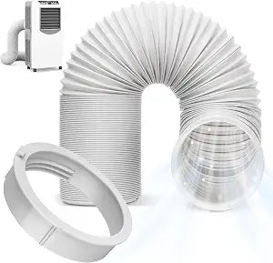 Portable AC Hose Kit with Adapter, 5.9" x 59" L Replacement Exhaust Hose A6