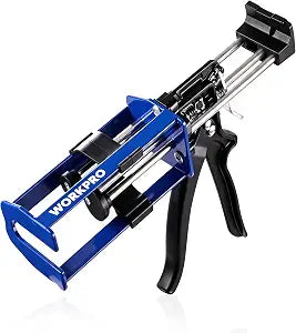WORKPRO 200ML Dual Cartridge Epoxy Gun, Heavy Duty Caulking Gun