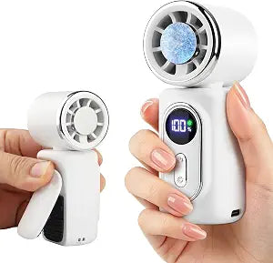 Clip-On Portable Fan with Cooling, Hands-Free, Handheld Mini Fan for Travel