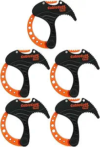 PRO (5 Pack: 5x Small 1 Inch Diameter) Adjustable, Reusable, Cable Tie Replacements for Extension Cords or Electronics