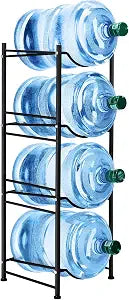 5 Gallon Water Cooler Jug Rack, 4 Tier Detachable Water Bottle for Home