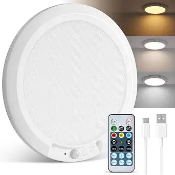 wowatt 10000mAh Rechargeable Ceiling Light, Battery Operated Ceiling Lights