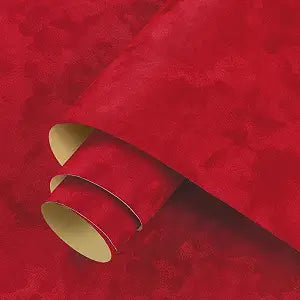 ReWallpaper Red Velvet Wallpaper Peel and Stick Textured Red Wallpaper for Bedroom Removable Soft Velvet Flocked Contact Paper Liner for Drawer Dresser Bedroom Walls Furniture DIY Decor 17.5in x 6.5ft