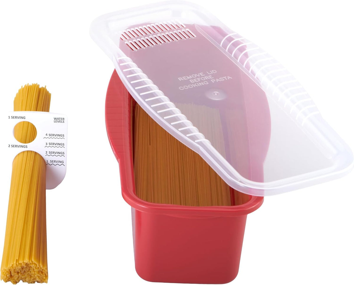 GoodCook Everyday Microwave Pasta Cooker, Red