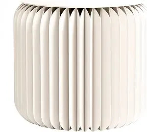 NOONTIDE Folding Stool - 12Inch Home Furniture 660lb Load Capacity Foldable Paper Stool Eco-Friendly Kraft Paper Honeycomb Design,Foldable to 1.2",Brown Modern Minimalist Stool for Living Room(White)