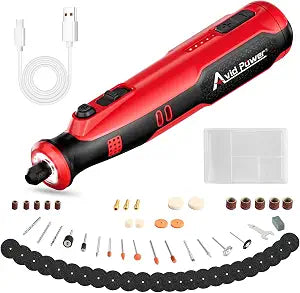 AVID POWER 8V Cordless Rotary Tool 5 Speeds Dog Nail Grinder 4 LED Lights