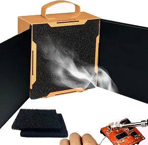 Upgraded ToolBud Solder Fume Extractor with Removable Magnetic Flaps
