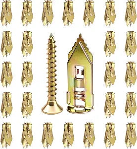 90PCS Self Drilling Drywall Anchors with Screws Kit