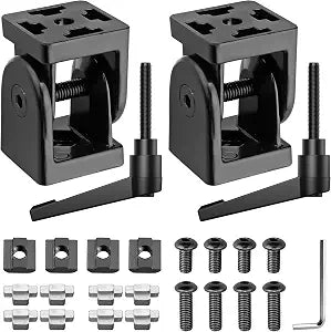 2PCS Angle Connector Joint Connector 4040 Nut8 180Rotation Flexible Hinge