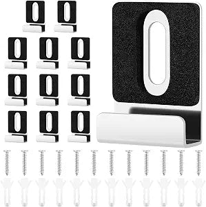 12Pcs Heavy Duty Mirror Clips for Wall Mounting, Frameless Brackets