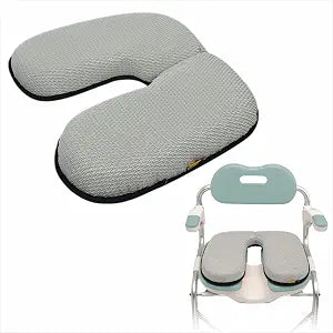 Shower Chair Cushion Seat Pad, Waterproof Bath Stool Cushion for Shower Seat or Transfer Bench, Non Slip Bath Chair Pad with Drain Holes (2")
