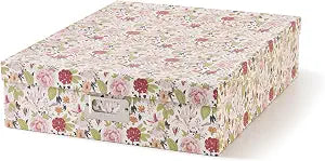 Soul & Lane - Photo Memory Storage Box, 14.8x13x3.7 In, Vintage Floral