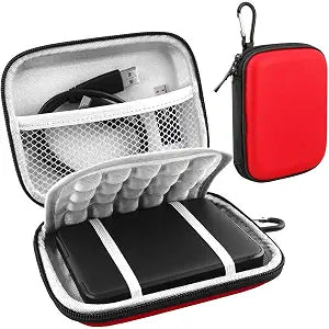 Lacdo Hard Drive Case for Western Digital WD External Hard Drive, Red