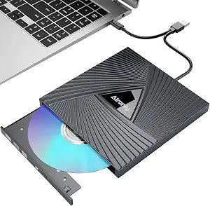 External CD/DVD Drive USB 3.0 Type-C Burner Writer Reader for Laptop/PC/Mac