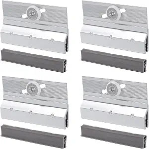 4Pcs Frameless Shower Door Top Bracket Roller Assembly